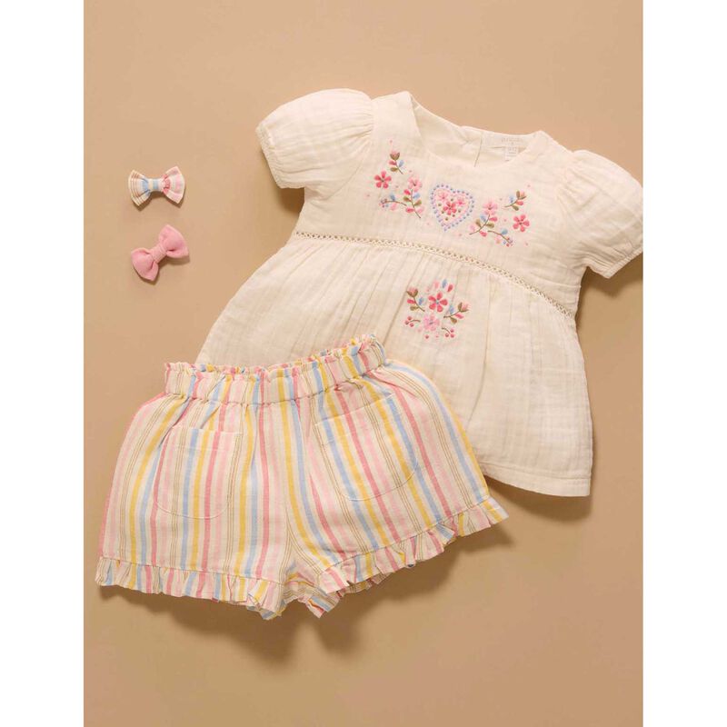 Purebaby Linen Blend Shorts image number 1